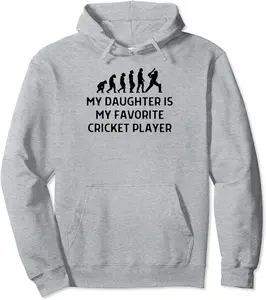 Daughter Is My Favorite Cricket Player Outfit Women Men Pullover Hoodie - 22B0C39W1Q53