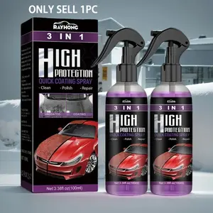 3 In 1 Car Ceramic Coating Spray 100ml Polishing Spraying Wax Polishing Paint Coating Agent Body Compound Scratch Repair