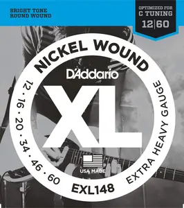 D'Addario EXL148 Nickel Wound Electric Guitar Strings, Extra-Heavy, 12-60