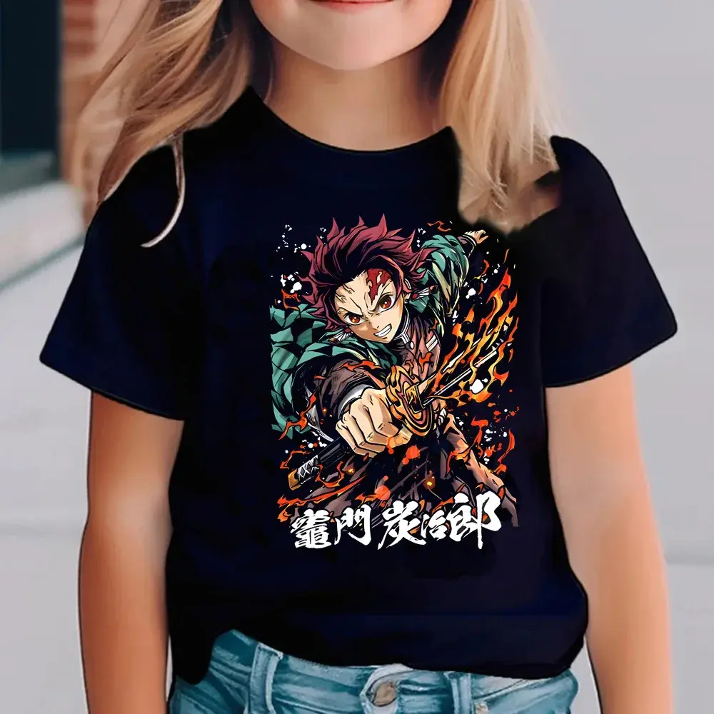 Kamado Tanjiro Demon Slayer Anime Graphic Tee, Tanjiro Kimetsu No Yaiba Anime Youth Shirt, Tanjiro Kamado Demon Slayer Anime T-Shirt for Men, Women and Kids