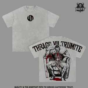 Thragg Oversized Graphic T-Shirt, Invincible Streetwear Tee, Thragg Washed Cotton Shirt, Viltrumite Emperor Dark Aesthetic Outfit, Unisex Casual Drip, Gift For Comic Fans