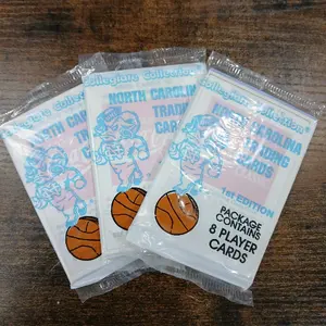 (3) 1989 North Carolina Tarheels NCAA Packs (Michael Jordan)