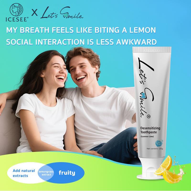 ICESEE Gentle Non-Irritating Soothing Sensitive Teeth Natural Plant Extracts Fruity Aroma Fresh Breath Effective Cleaning Daily Oral Care