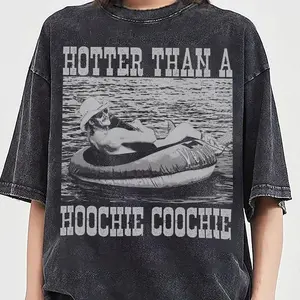 Hotter Than A Hoochie Coochie Vintage Western Music Shirt