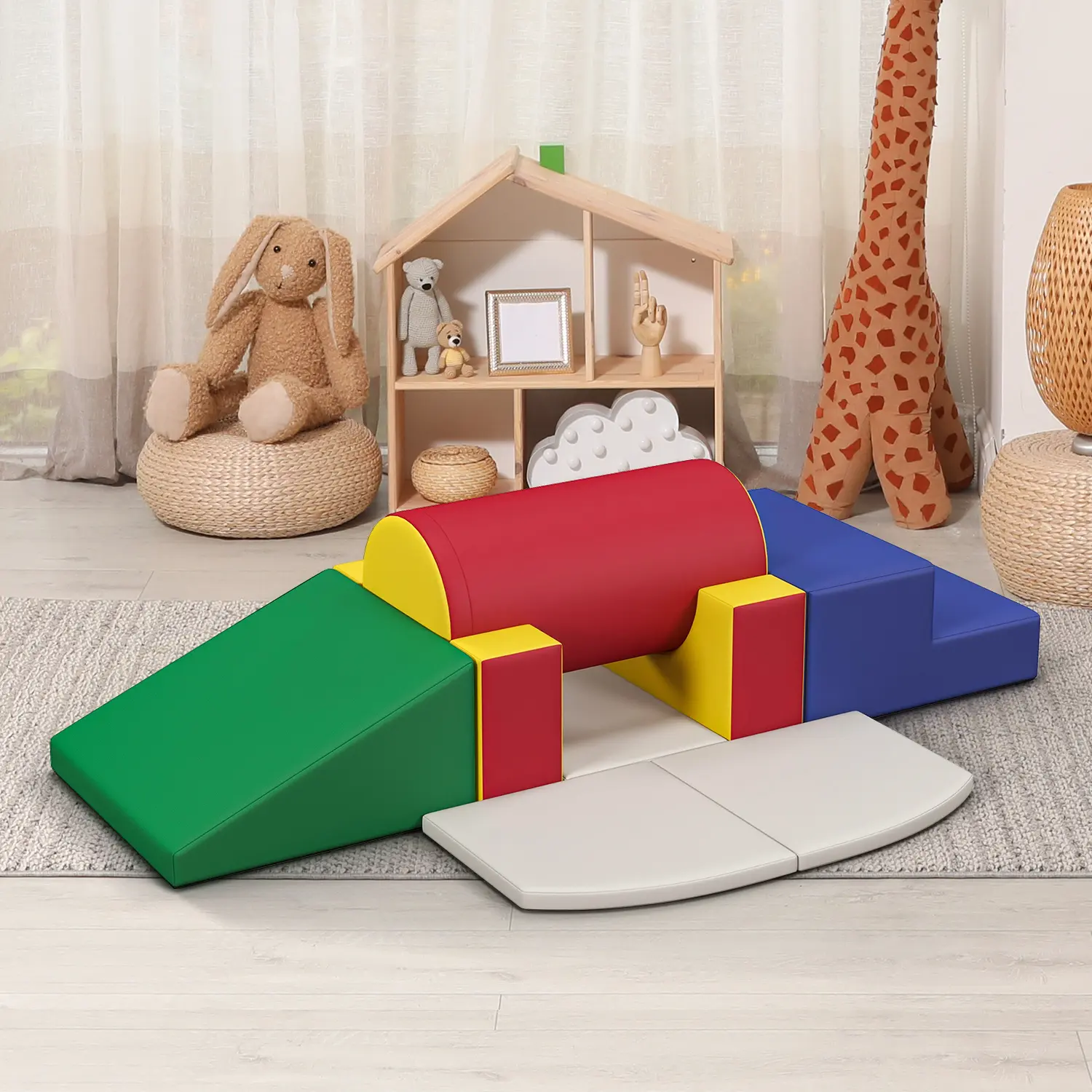 Christmas gift idea,Topwin Kids Bridge Block – Modular Play Couch for Bedroom & Playroom, Instant Assembly, Creative & Sturdy Design