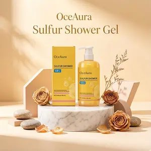 Sulfurous Bath Gel, Gentle Cleansing Body Wash, Smooth & Nourishing Moisture, Refreshing Oil Control, Hydrating Shower Gel