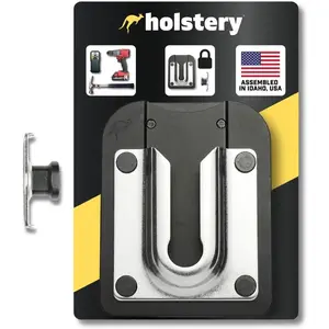 Universal Tool Holster - Gravity Locking Clip-On Tool Belt Holder for Drills, Impacts, and Other Tools
