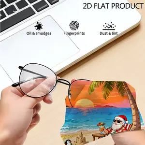 1/3/6/14pcs Tropical Christmas Break Clean Cloth, Various Specs, Single - Sided Colored, Ideal for Home Cleaning, High - Quality Material, Suitable for Adults' Daily Household Use, Adds Festive Beach - Themed Touch (Santa, Penguin, Crab & More)