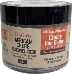 Dr Girls Super Grow African Chebe Hair Butter - Moisturizes, Seals, and Protects Hair - 4oz