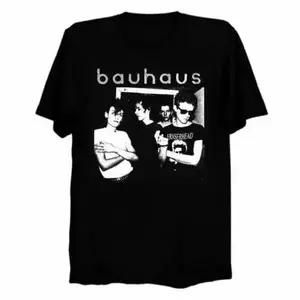 Bauhaus Band T-Shirt Gothic Rock Tee Black Short Sleeve Unisex S4XL