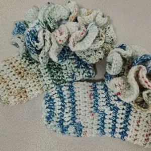 Crochet Ruffle Socks - Women's Comfortable Footwear with Colorful Ruffle Detail - Womenswear