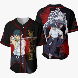 Yuta Okkotsu Anime Baseball Jersey, Yuta Okkotsu Graphic Print Baseball Jersey