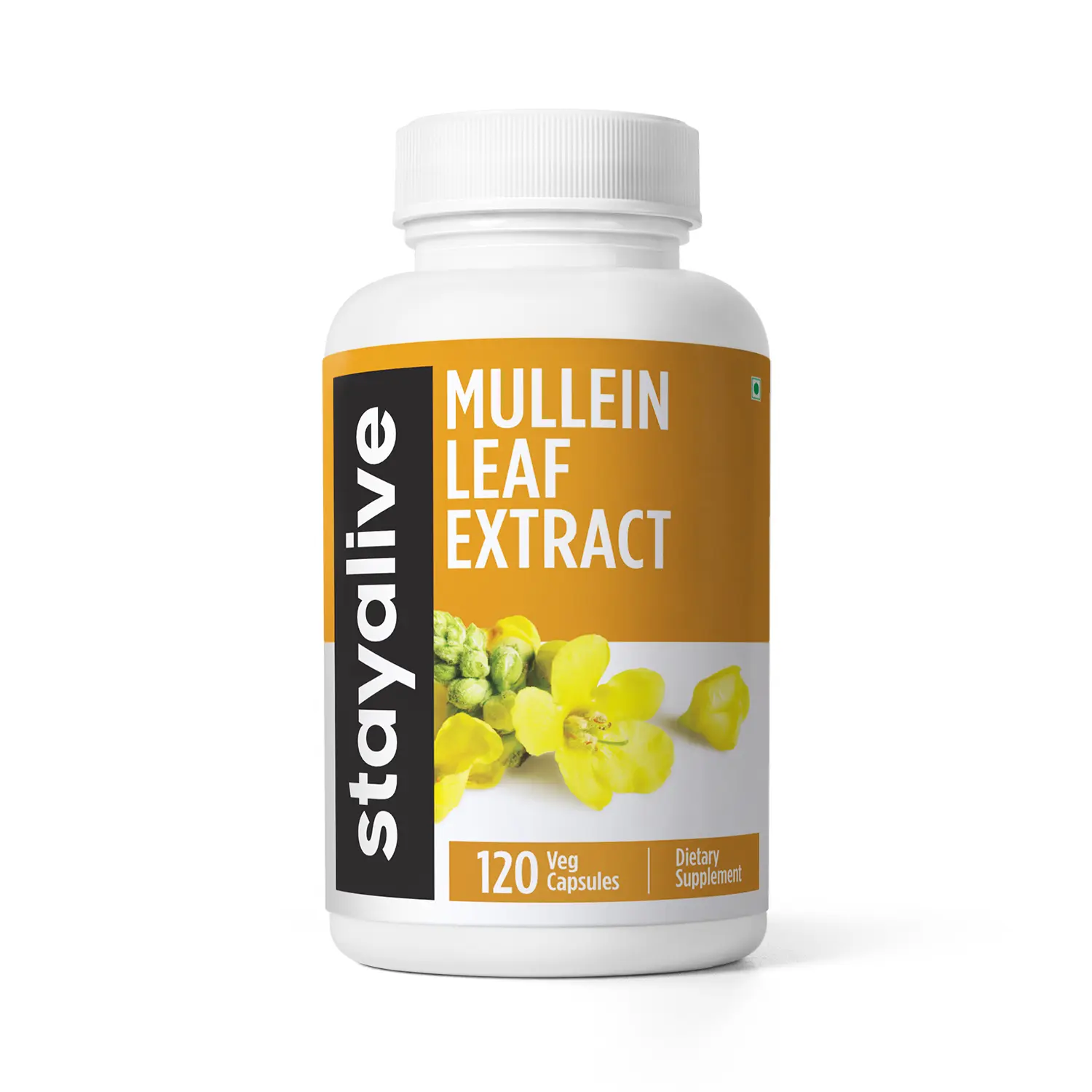 STAY ALIVE Mullein Leaf Capsules, 1000mg Super Extract, 120 Mullein Capsules, All Natural, Vegan, Non-GMO & Gluten-Free Supplement