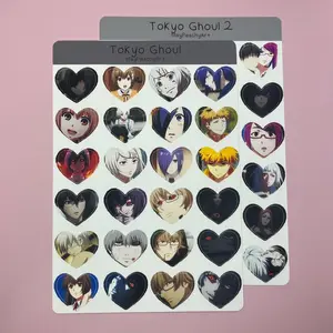 Tokyo Anime Ghoul Heart Sticker Sheet