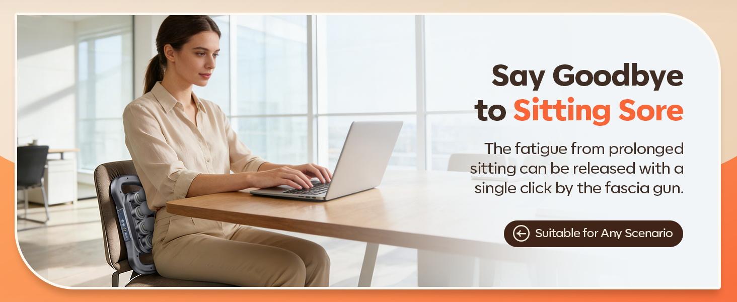 Head Massage Gun with 9 Modes, Deep Tissue Percussion with 30 Levels Quiet Muscle Massage Gun with Red Light Therapy for Full-Body Relaxation, Daily Use Gift