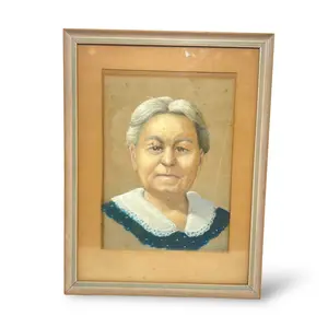 Jacob Henry's Antique R Grandma Original Oil Pastel