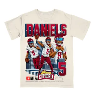 Comfort Colors Jayden Daniels V3 Graphic T-Shirt, Washington Football Retro Sports Streetwear Tee Vintage NFL Aesthetic Style, Unisex Fan Outfit for Men Women, Soft Washed Cotton Shirt Game Day Wear