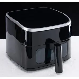 4QT Compact Air Fryer with Clear View Window, 4-in-1 Multi-Cooker Functions for Crisping Baking Heating and Dehydrating, Digital Easy Control Panel, Non-Stick Basket, Energy Saving Healthy Fryer for Family Meals Snacks and Daily Cooking