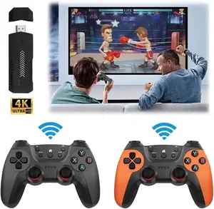 X2 Ultra Wireless Retro Game Console Game Stick Built in 40000+ Games, Dual 2.4G Wireless Controllers, 4K HD Plug and Play Retro Arcade TV Gaming Console, HDMI Output -128G, Handheld Game Console,Home Party Game,Holiday Gift,Gift for Kids Adults