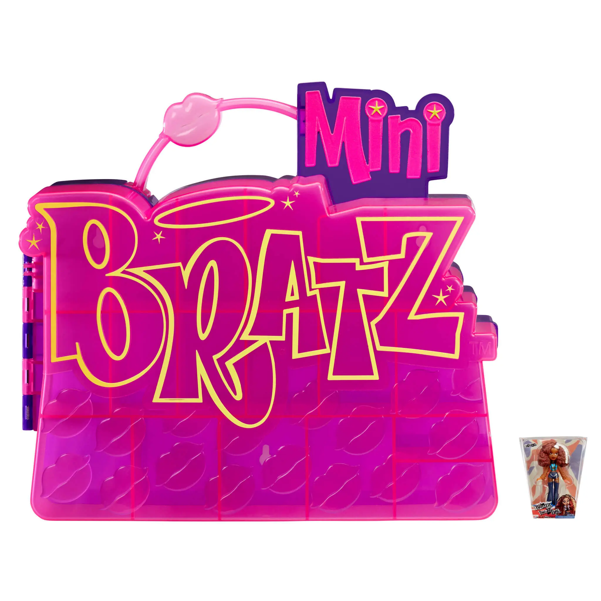 Mini Bratz Collector’s Case with Exclusive Collectible Figure, Holds 60+ Minis Mini Bratz Collector’s Case with Exclusive Collectible Figure, Holds 60+ Minis