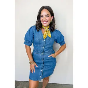 The Fitted Dolly Denim Dress