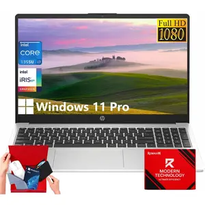 HP 15.6" 250 G10 FHD Business Laptop, Intel Core i7-1355U,Up to 64GB RAM, Up to 2TB SSD, Numeric Keypad, Webcam, Windows 11 Pro, Wi-Fi 6, Bluetooth