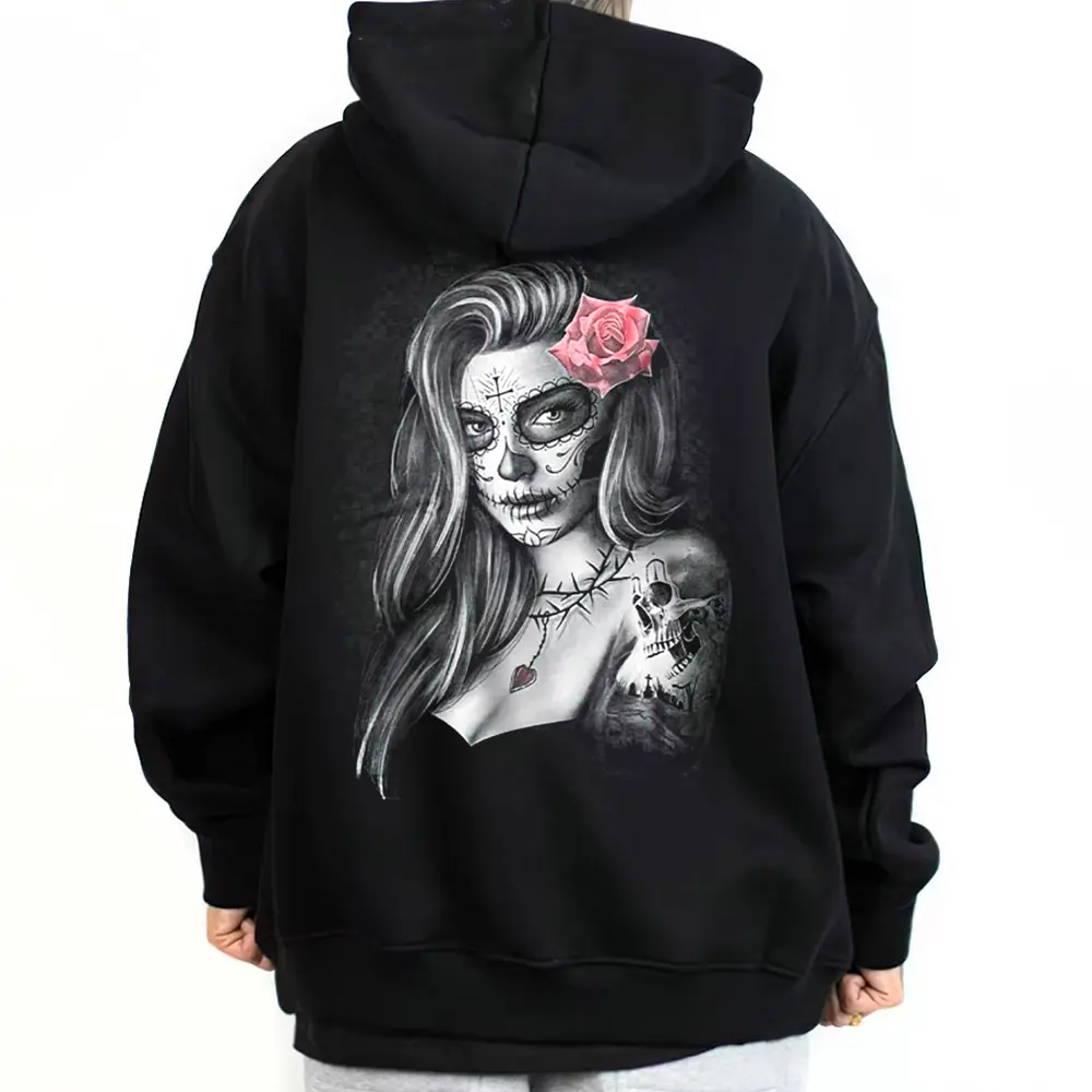 Mujer Catrina Dia De Muertos Chicano Clothing, Gangster clothes, Hoodies for men, Men's clothing, Streetwear, Graphic tee