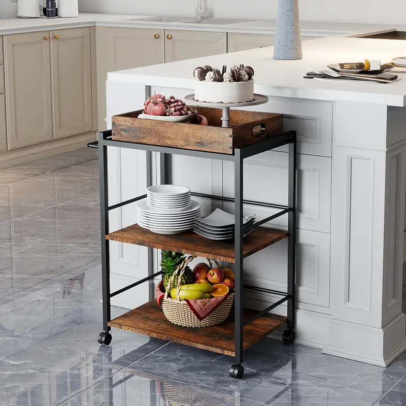 kitchen shelf ideas 3tier shelf - TikTok Shop