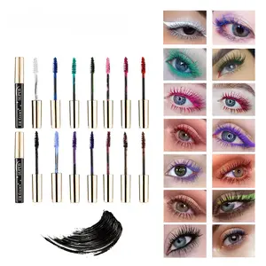 14 colors Volume Curling Mascara - Waterproof, Smudge-Proof, Perfect for Stage, Nightclub, and Parties Makeup Cosmetic