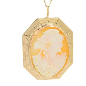 10K YG Cameo Pendant
