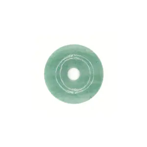 Quantum Charged Medallion Aventurine Polished Surface Subtle Hues Natural Stone Accessory for Everyday Wear