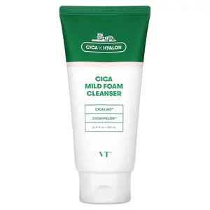 VT Cosmetics Cica Mild Foam Cleanser, 10.14 fl oz (300 ml)