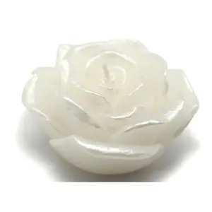 212 MAIN 3 in. Round Unscented Rose-Shape Water Floating Candles - 12pc Box, Solid Wax Floating Disc, 5-6 Hour Burn Decor Ornaments, Camping Lights Compatible with Candle Burners
