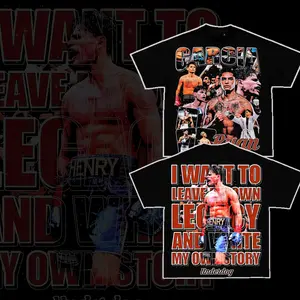 Retro Boxing Ryan Garcia Retro Unisex T-Shirt - Boxing Tee Clothes Cotton Menswear Soft T-Shirt Top Apparel Classic Unisex Seamless Graphic Tee