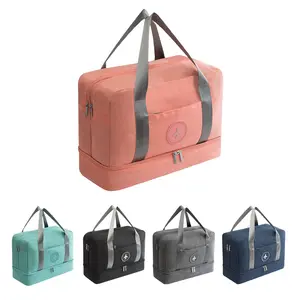 Unisex Travel Duffel Bag - Large Capacity Sports Handbag with Shoe Compartment & Wet Pocket, Functional Carryall for Men & Women
