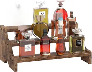 Tiered Perfume & Fragrance Display Organizer – Multi-Level Acrylic or Wood Stand for Cosmetics, Skincare, & Fragrance Collections