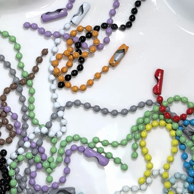 K68. Multi-Color Beaded Chain 20pcs