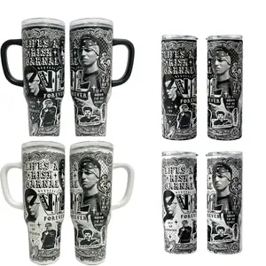 [Made in US] Bloodin Bloodout 20oz & 40oz Tumbler With Handle, Mexico Movie Tumbler