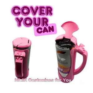 3D Printed Drinkware Set , Slim Can Clutch & Lid Cover - 12oz Colorful Can Holder for Red Bull, Alani Nu, Celsius, Truly, White Claw, Slim Skinny Cans