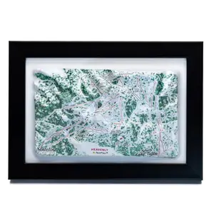 Heavenly Ski Resort 3D Raised Relief Map