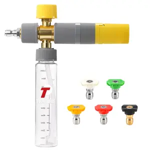 High Pressure Foam Spray Gun, Mini High-Pressure Cleaning Machine, 5 Nozzle Accessories Set, Quick Connect Fitting, Tool Daily, Car Wash Accessory, Foam Sprayer, Foam Spray Lance
