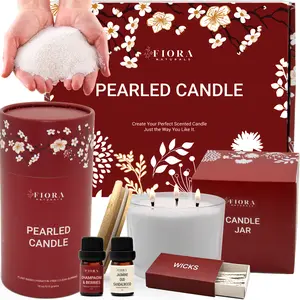 Pearled Candle Sand Christmas Gift Set