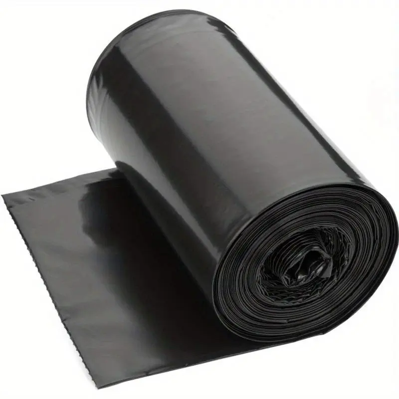 100 Piece Tear Resistant Black Garbage Bag, Compact and Easy To Carry, Suitable for Kitchen Storage, Garbage Cleaning, and Pet Waste