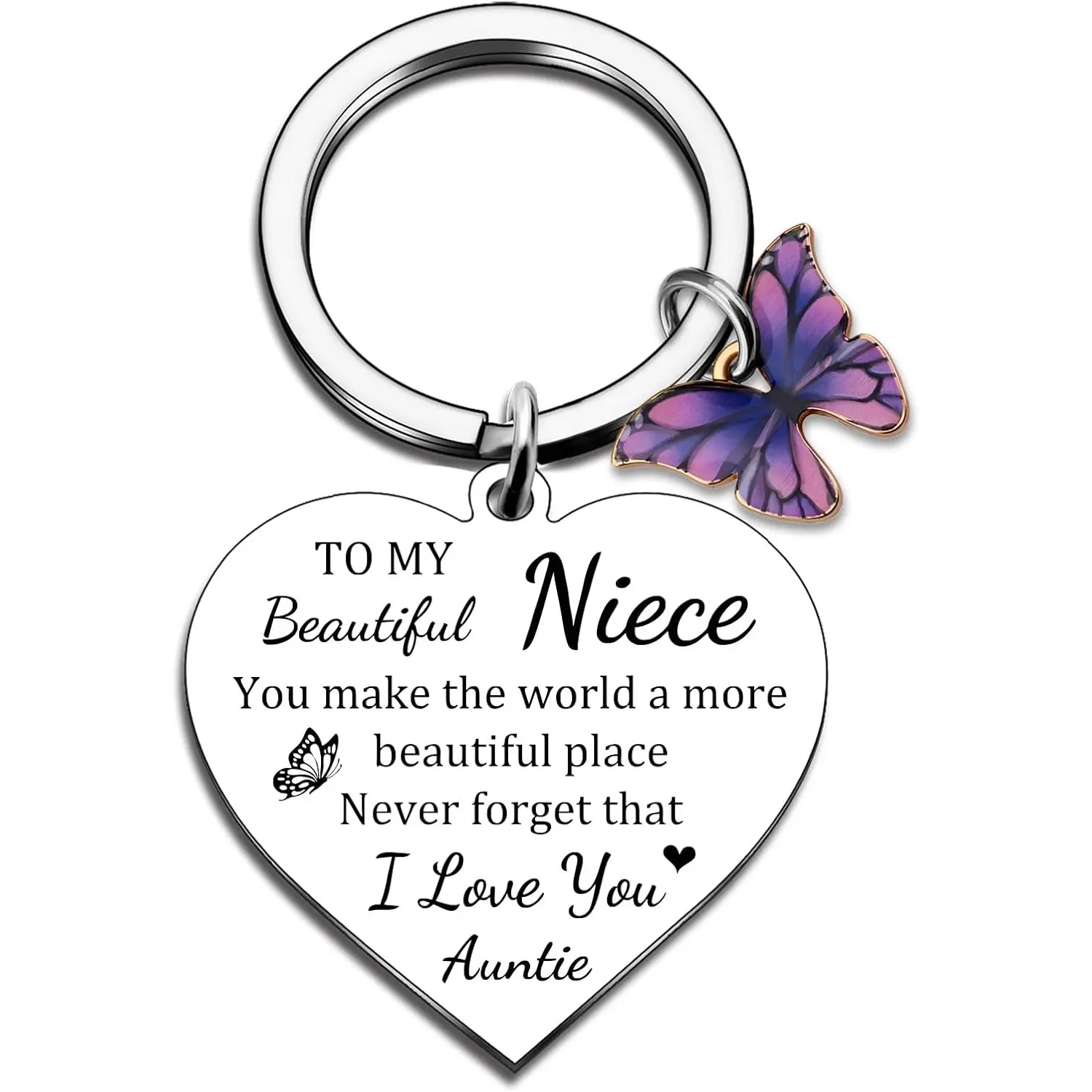 Niece Gifts From Auntie Aunt Best Birthday Gifts For Niece Teen Girls Small Gift For Nieces From Aunt To My Nieces Keychain Jewelry Christmas Graduation Stocking Stuffers