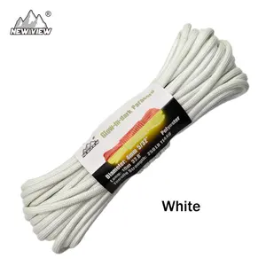4mm Glow-In-Dark Paracord, 250lb Strength, 10m Rope, Polyester Cord, Ideal for Camping, Bungee, Outdoor Activities, Wall Art, Room Decoration