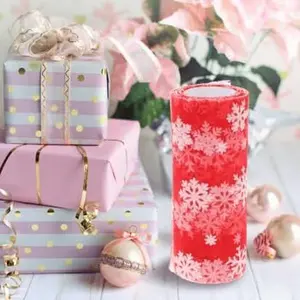 10 inch x 30 feet Deco Poly Mesh Ribbon (Metallic Gold with Gold Foil)