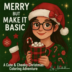 Merry But Make It Basic - Christmas Coloring Book