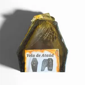 Vela De Ataud Black Coffin Candle , Ritual Candle, Gothic Decor