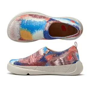 UIN Toledo XII Art Travel Shoes For Women-Multicolored Parrot