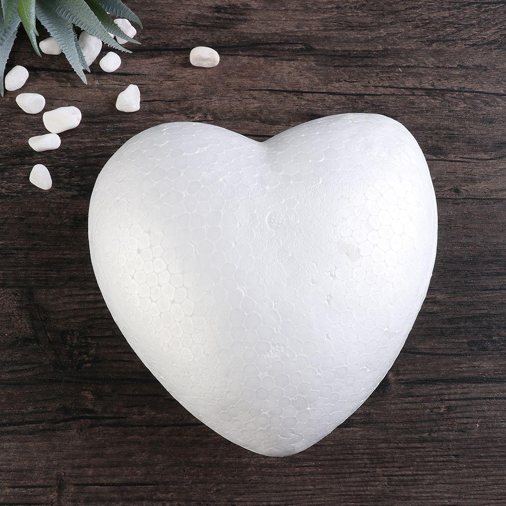 6/8.5/10/15cm Heart Foam Mould White Craft Balls Styrofoam Modelling Polystyrene Wedding Decor DIY Ball Toys Party Decoration